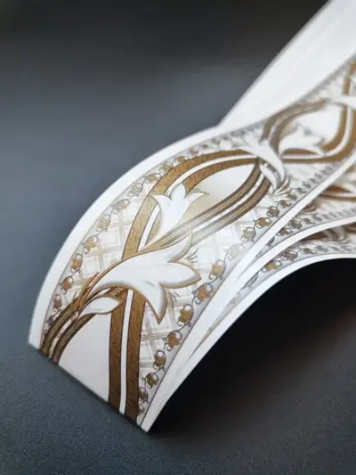 Бордюр для обоев бумажный 4 см окантовка лента белый