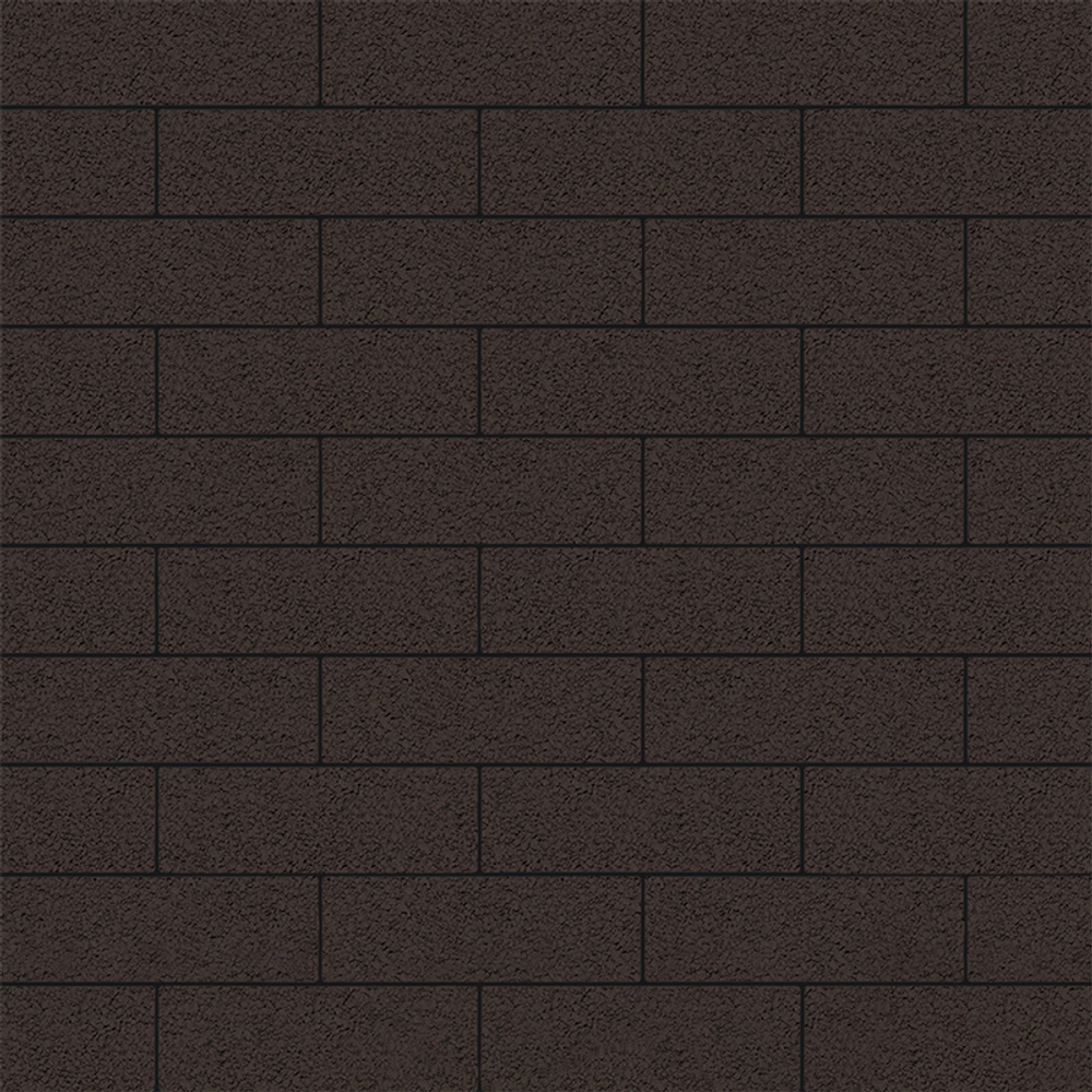 Тротуарная плитка ПРЯМОУГОЛЬНИК 300х100 мм - Гранит Коричневый