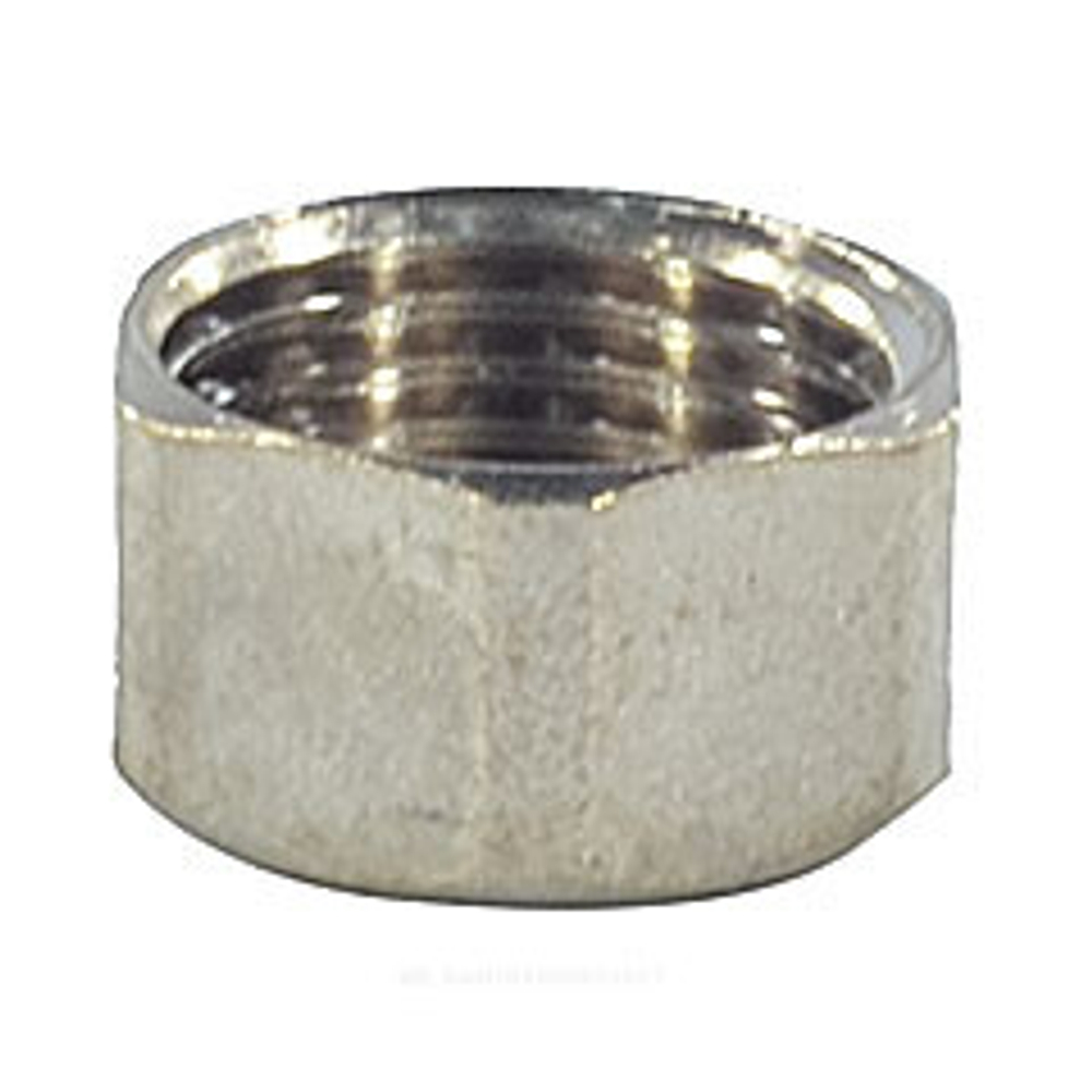 Заглушка латунь никель Ду 15 (1/2") ВР SantechSystems