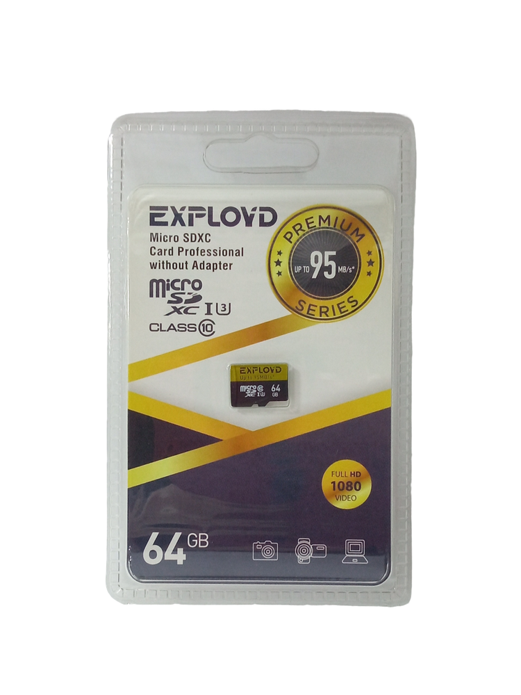 Карта памяти MicroSDXC 64 GB Class10 UHS-I Premium (U3)