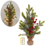 Елка светодиодная «Ягодный вальс» 40 см (с подсветкой)