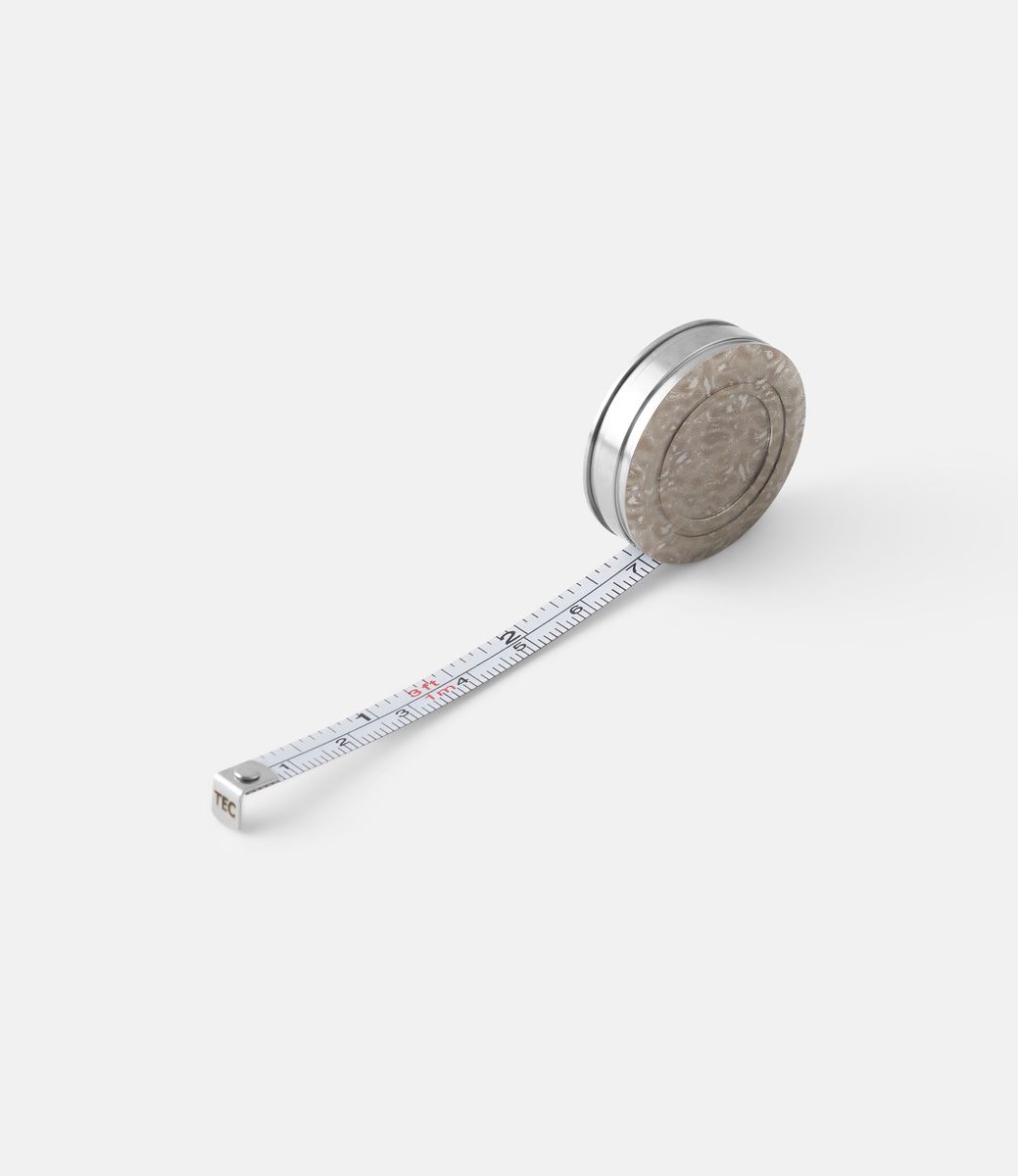 TEC Ti-Tape White Frost Damascus — мини-рулетка из титана