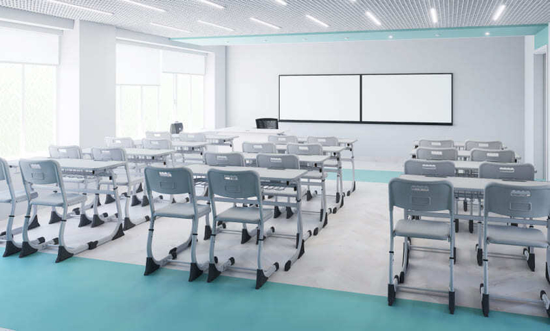 Стол Smarty 2-местный ученический регулируемый (кромка пвх)