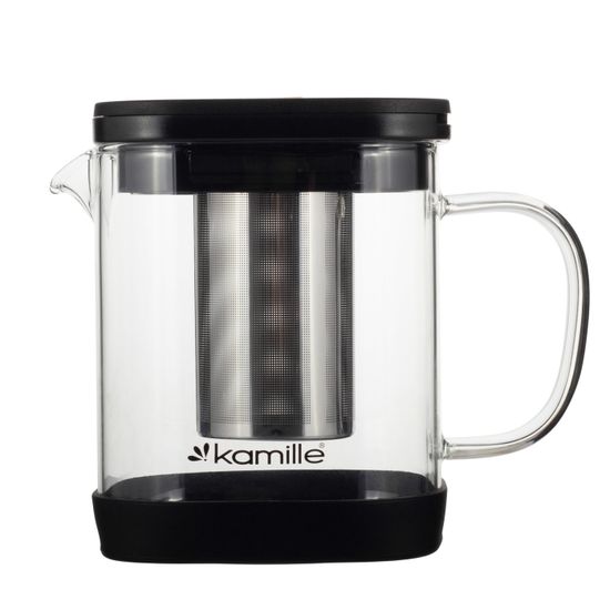 Стеклянный заварочный чайник 1000 мл. Kamille KM 0778M со съемным ситечком