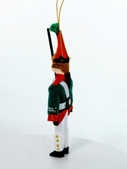Кукла-подвеска сувенирная Гренадер. Елочная игрушка. Солдатик