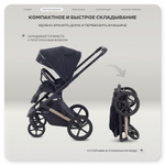 Детская коляска Rant Garda 3 в 1 с автокреслом Carry Pro Graphite Black