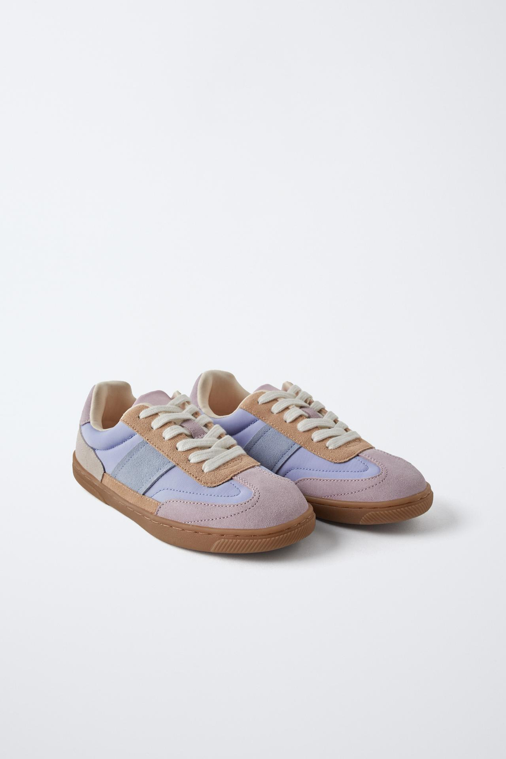 ZARA КРОССОВКИ С ДЕТАЛЯМИ РАЗНЫХ ЦВЕТОВ, РАЗНОЦВЕТНЫЙ