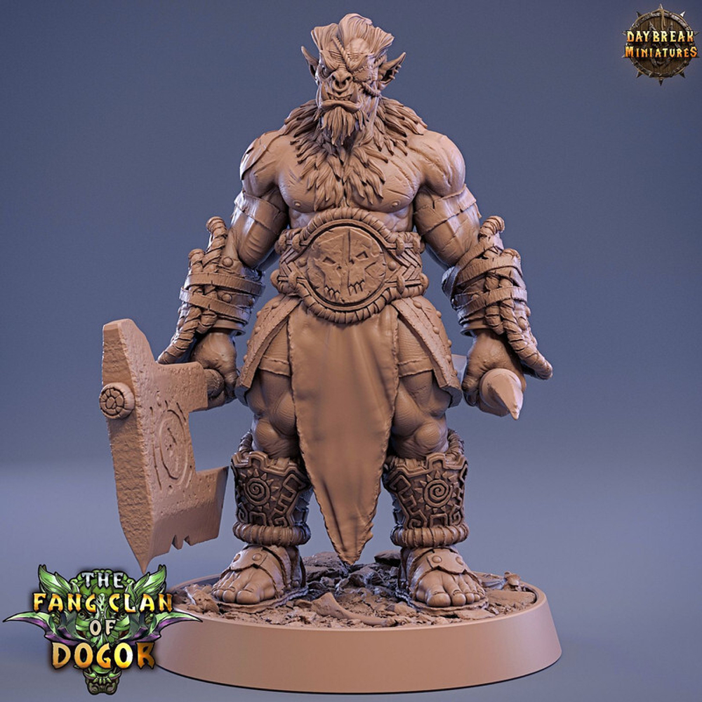 Орк Полуорк Воин Паладин Варвар Файтер Рыцарь миниатюра для dnd, днд, pathfinder, фентези, Настольная игра, НРИ, Варгейм, РПГ