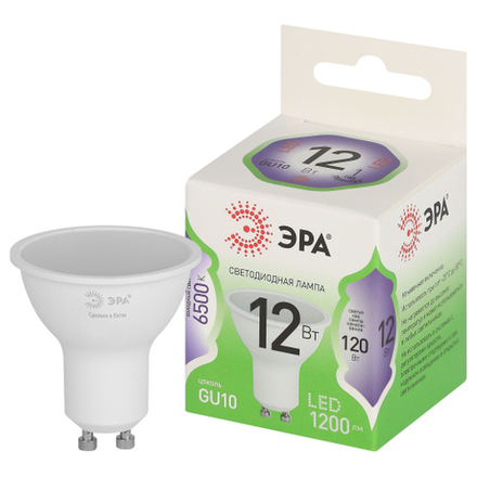 Лампа светодиодная ЭРА GREEN LINE LED MR16-12W-865-GU10 GL 12Вт софит холодный свет GU10