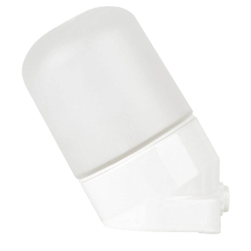 Светильник ЭРА НББ 02-60-002 для бани и сауны керамика/стекло наклонный IP54 E27 max 60Вт белый НПБ400 термостойкий