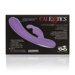 Фиолетовый вибромассажер Embrace Massaging Rabbit с щёточкой на головке (Цвет: фиолетовый)