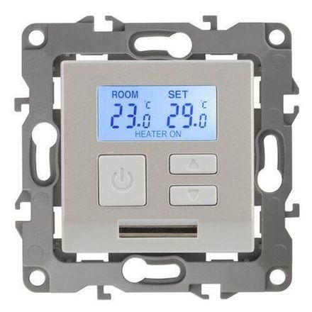 Терморегулятор универсальный 12-4111-15 230В-Imax16А перламутр ЭРА Б0031280