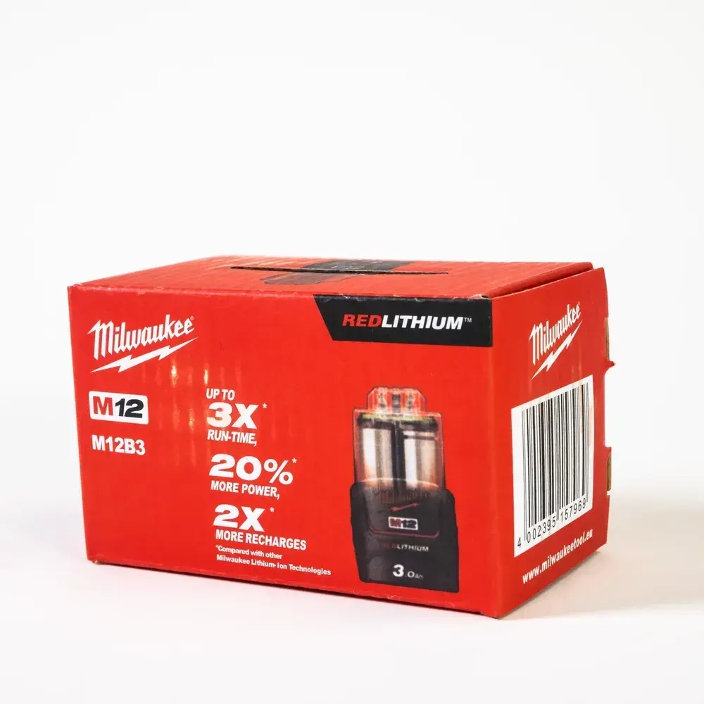 Аккумулятор Milwaukee M12 12V 3.0А.ч M12B3
