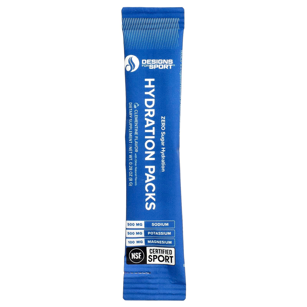 Designs For Health, Designs For Sport®, увлажняющие компрессы, клементин, 14 стиков по 8 г (0,28 унции)