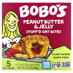 Bobo's Oat Bars, Овсяные кусочки с начинкой, арахисовая паста и желе, 5 кусочков, 37 г (1,3 унции)