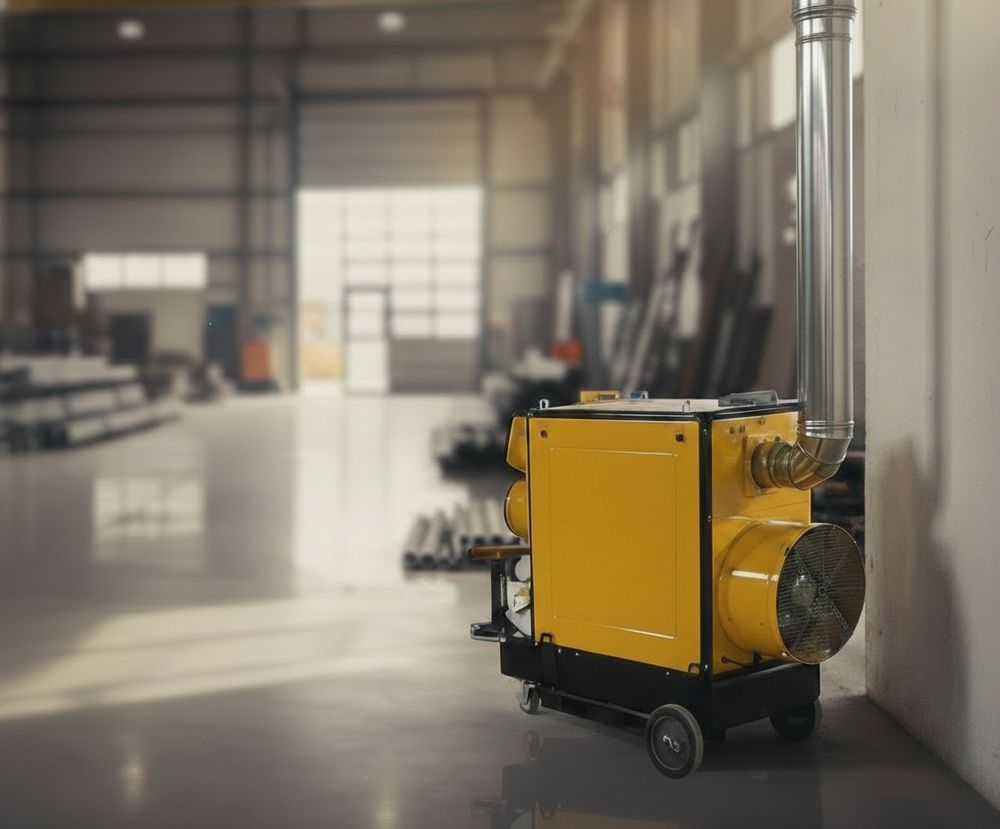 Тепловая пушка дизельная OURMASTER DV 310 - непрямого нагрева / 85 кВт / промышленная