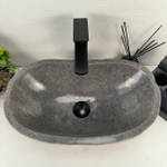 Каменная раковина из речного камня RS-04937 (49*30*16) 0856 из натурального камня