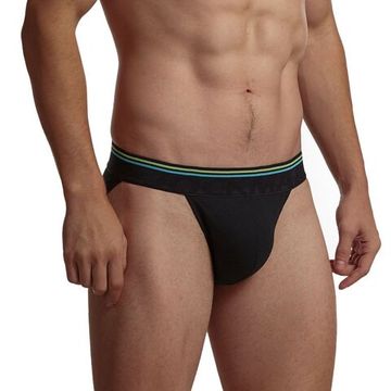 Мужские трусы танга черные JOCKMAIL JM3037-2