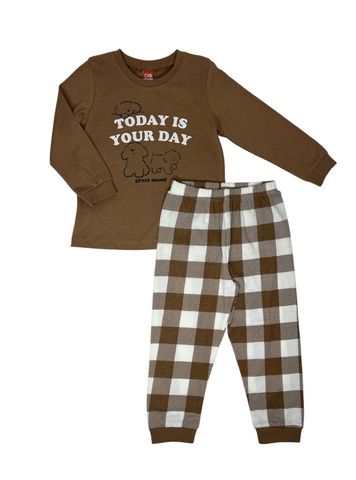 CWKG 50221-33K Пижама для девочки (джемпер, брюки), Латте