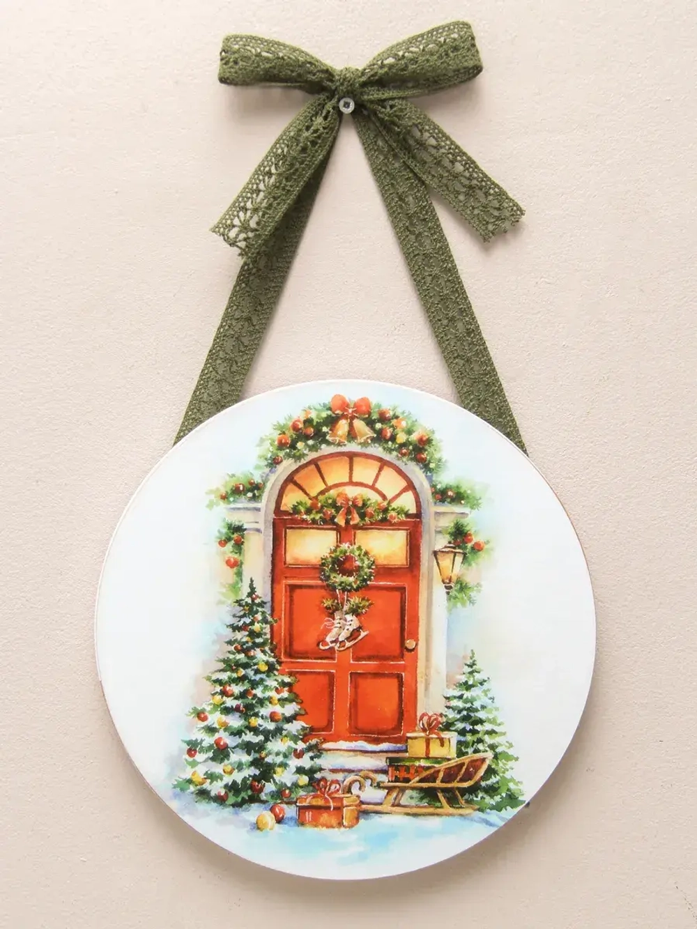 Панно на стену новогоднее на ленте