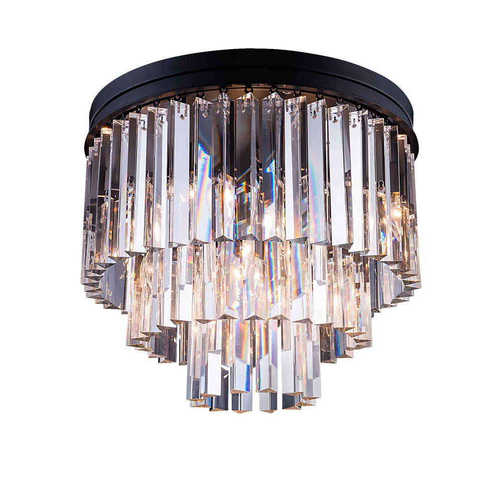 Потолочный светильник Odeon 6/P black/clear