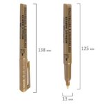 Маркер для декорирования и рисования ЗОЛОТИСТЫЙ BRAUBERG ART METALLIC, линия письма 1-3 мм, 152438