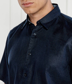 Льняная рубашка S-LIAM-ken BOSS BLACK - темно-синий(50515156)