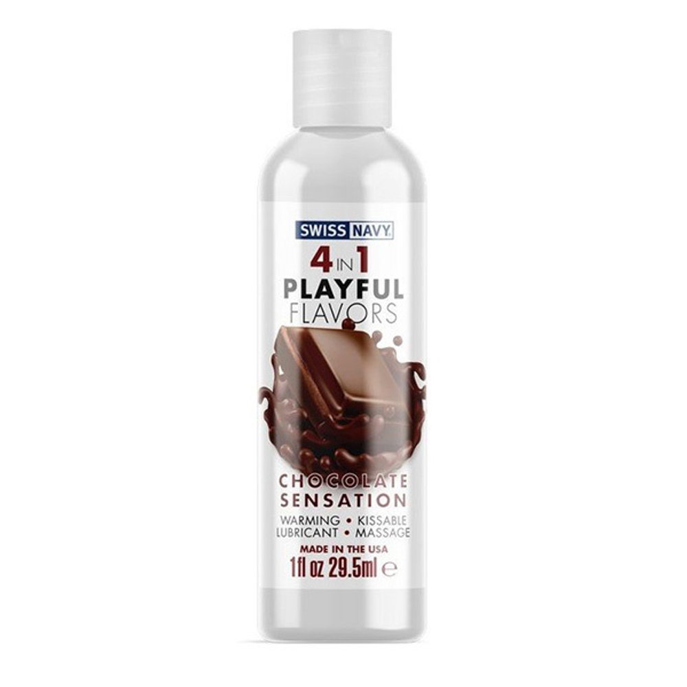 Массажный гель 4в1 с ароматом шоколада Swiss Navy Chocolate Sensation 29,5мл
