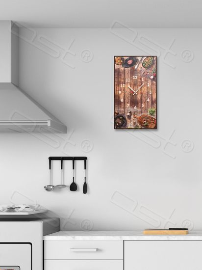 Настенные часы-постер "Tasty food"