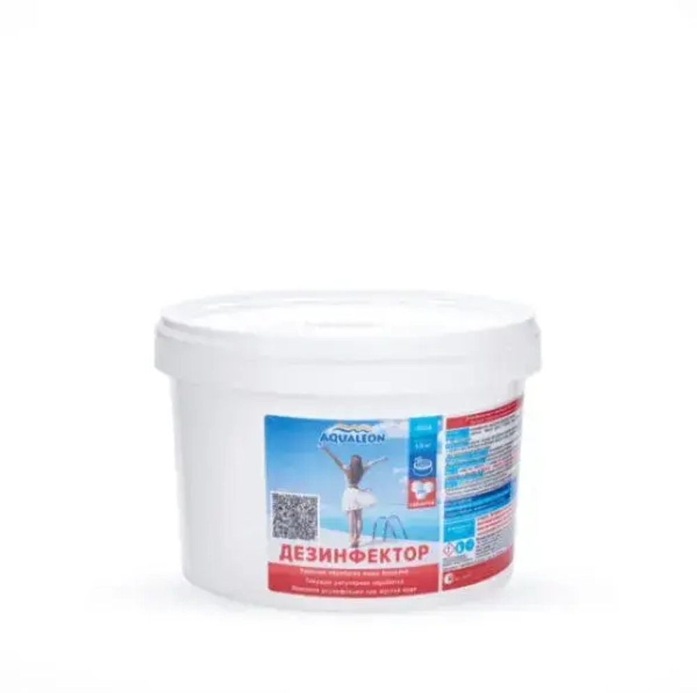 Средство для обеззараживания воды в бассейнах Aqualeon DB1.5T в таблетках по 20 г, быстрый (банка,1,5 кг)