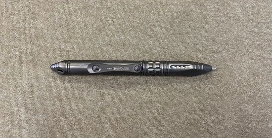 Ручка тактическая Microtech "Kyroh-MINI" - титановый корпус, карбоновый держатель, покрытие DLC + тритиевая вставка