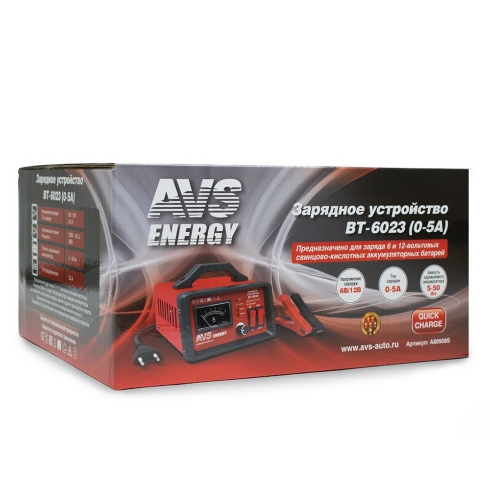 Авто зарядное уст-во для аккумуляторов AVS Energy BT-6023