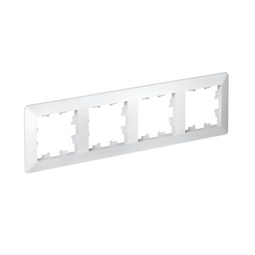 Рамка 4-м AtlasDesign Air бел./дым. бел. SE ATN220104