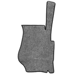 Ковры SCANIA 5 серии Р (автомат) (экокожа, черный, черный кант, желтая вышивка)