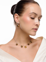 Чокер "Amour" с тигровым глазом Silver