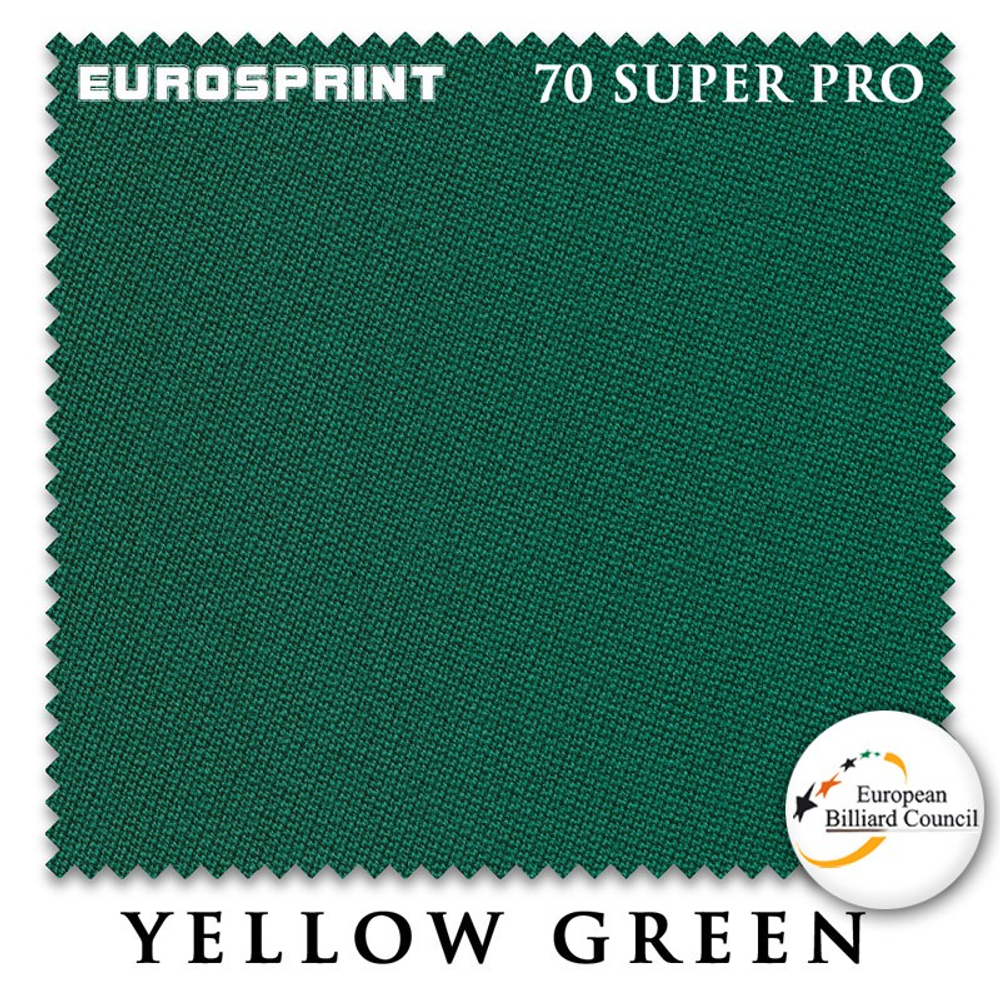 Сукно "Eurosprint 70" Super Pro 198см Yellow Green