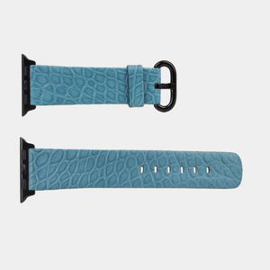 Ремешок для Apple Watch 40/41/42 mm из кожи аллигатора, сизого цвета