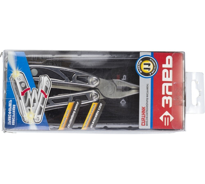 ЗУБР 11 в 1, металлическая рукоятка 110 мм, многофункциональный инструмент (47770)