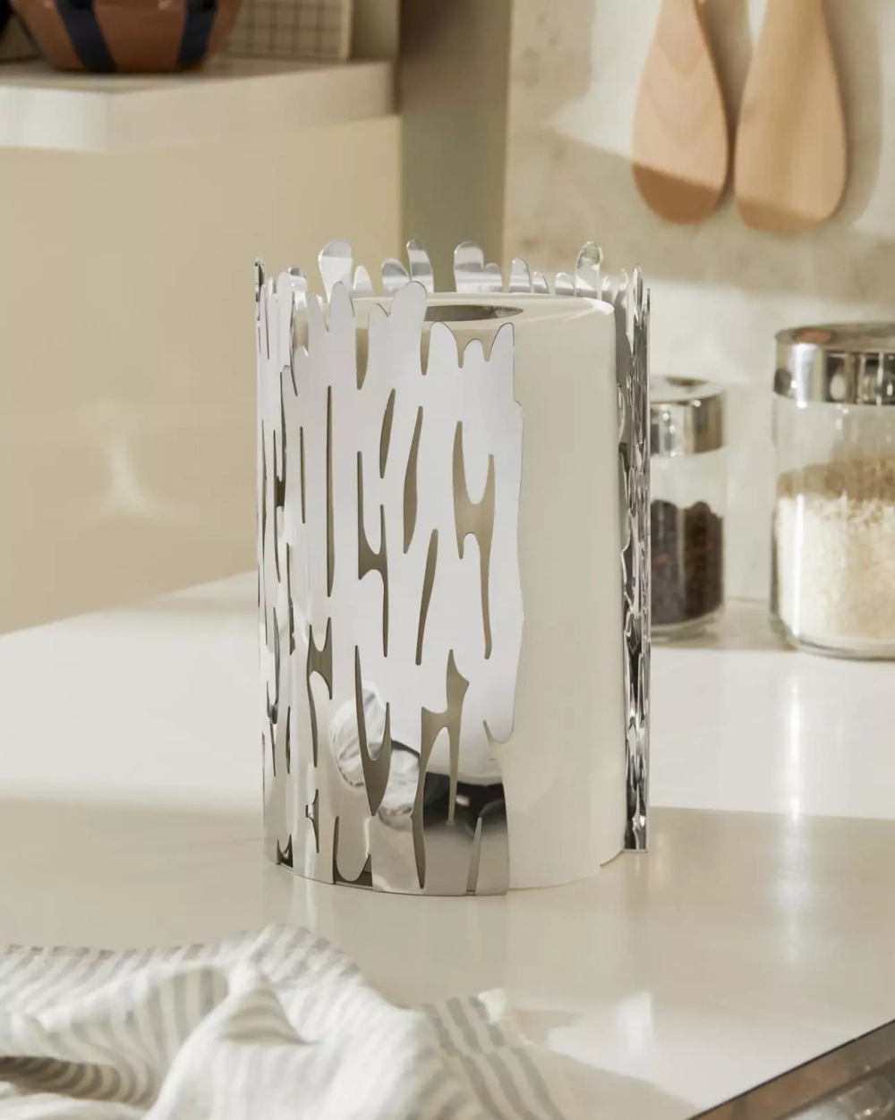 Alessi - Стальная подставка для бумажных полотенец Barkroll / артикул   BM04  / GTIN 8003299410880