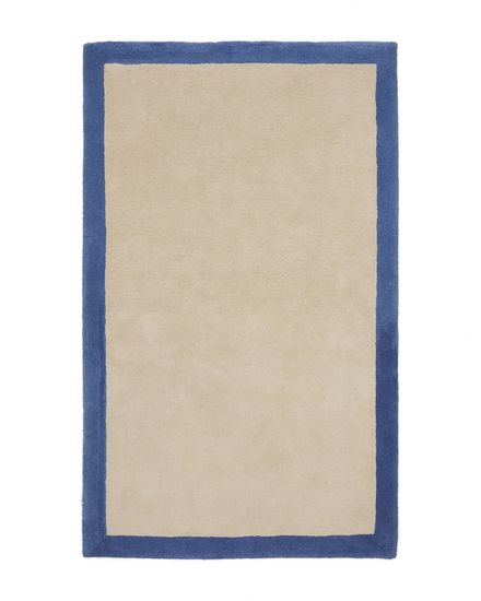 Ковер Nalim бежево-голубой 100% хлопок 90 х 150 см