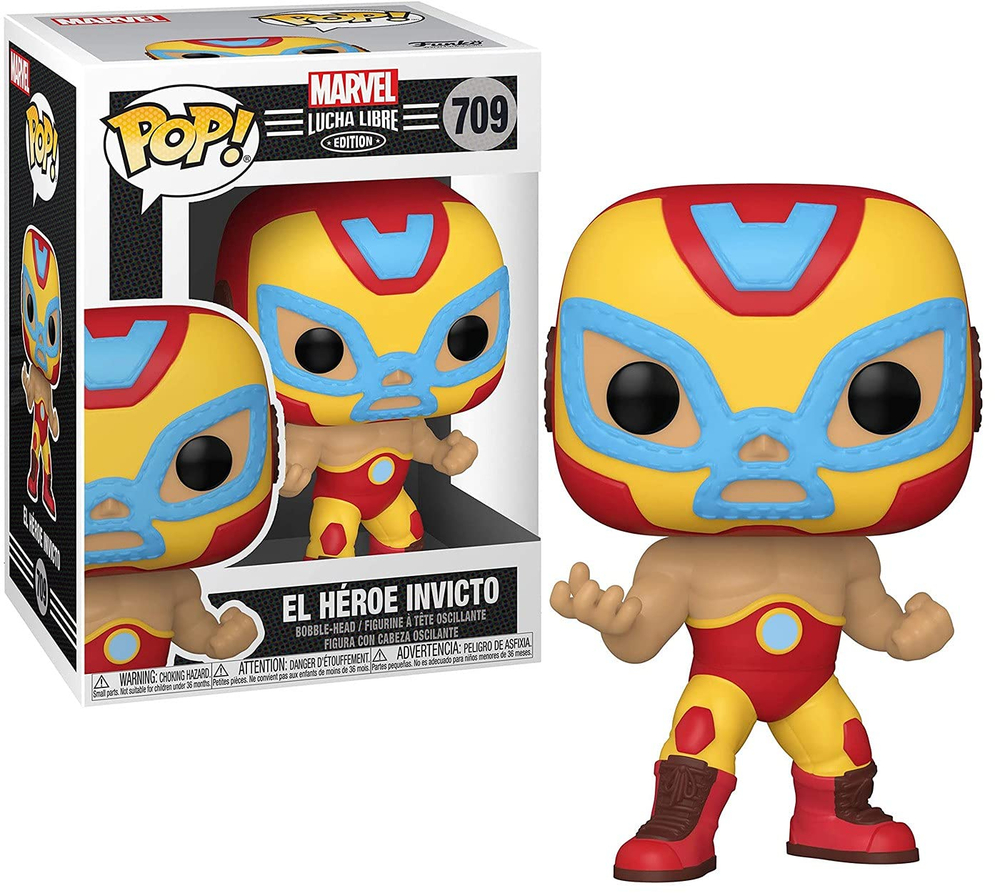 Фигурка Funko POP! Bobble: Marvel  Luchadores Iron Man