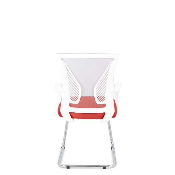 Кресло СН-800 Энжел белый Н/п Нео СН TW-71/Е02-к (серебристый/красный)