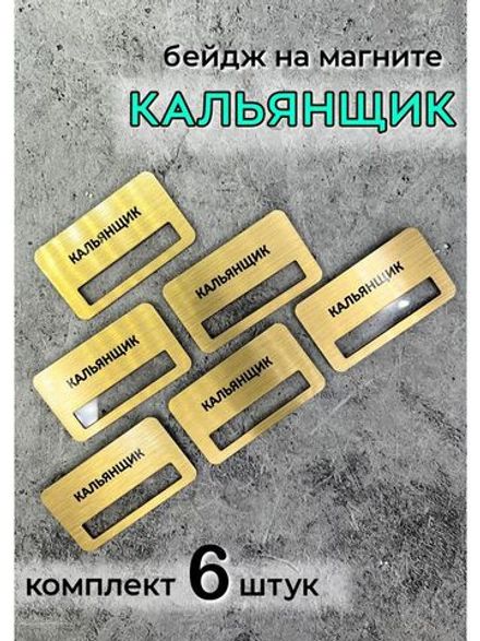 Бейдж на магните  6шт