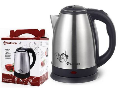 Чайник электрический 1,8л нерж глянцевый SA-2134S