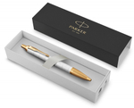 Ручка шариковая Parker IM Premium K318  Pearl GT M синие чернила, в подарочной коробке