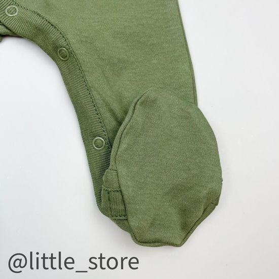 Слип хлопковый "Веселые жирафы" хаки