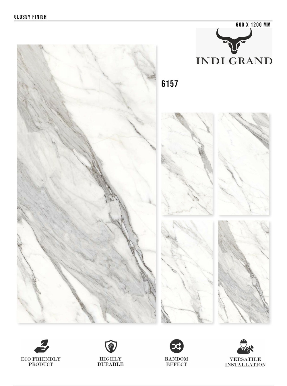 Керамогранит glossy №2 60х120, 6157