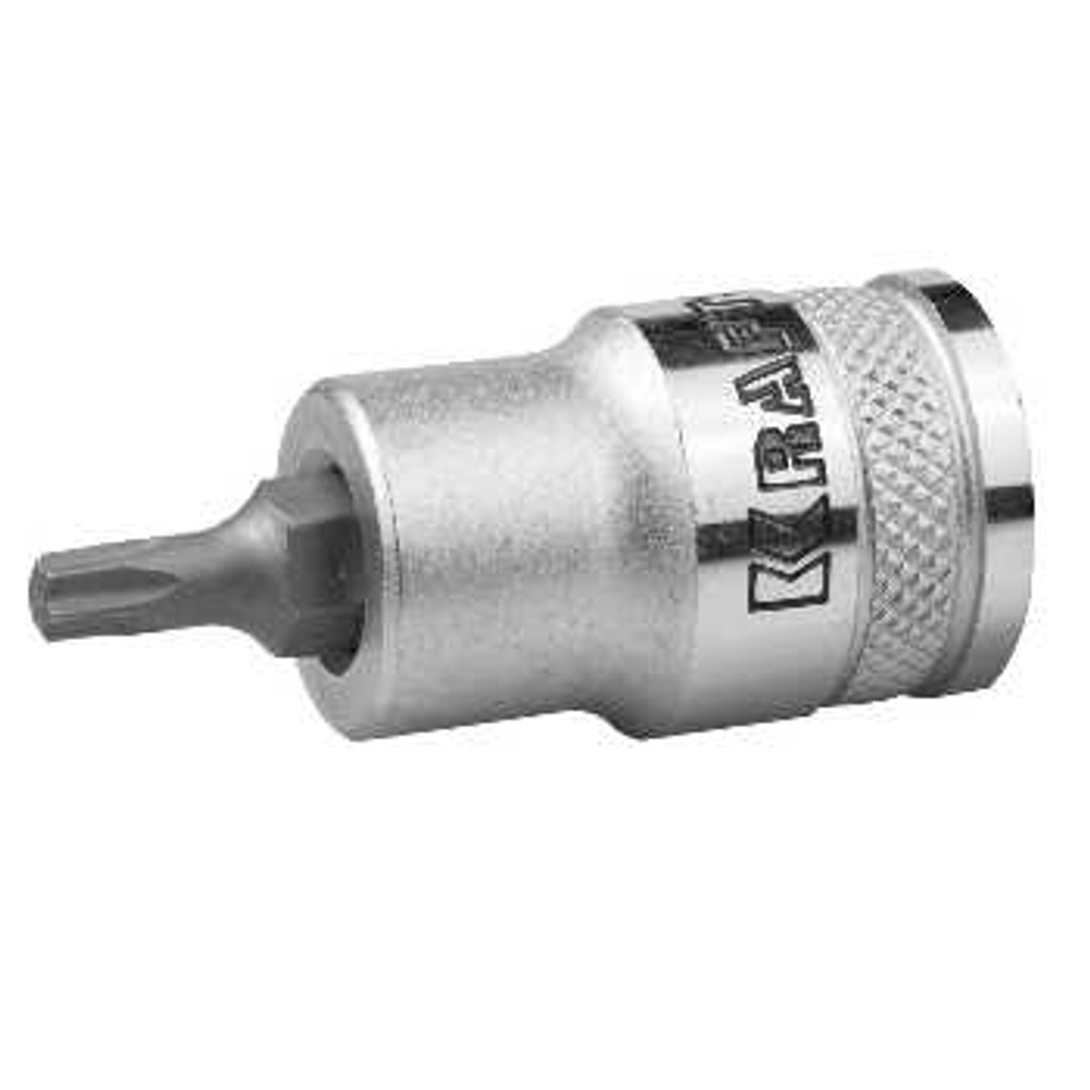 Торцовая бита-головка материал сатинированная 1/2", Т25 KRAFTOOL, 27905-25_z01