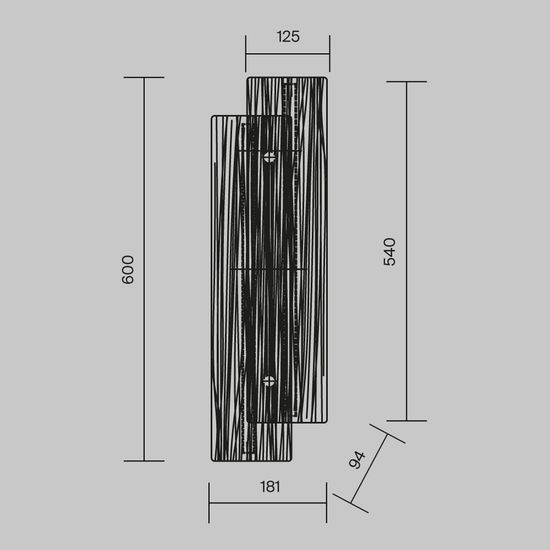 Настенный светильник (бра) Maytoni MOD439WL-L10BSK