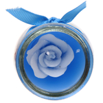 Свеча «Чудесная роза» 5*5,5 см, голубой